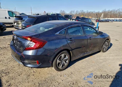 2020 Honda Civic Lx из США, поврежденный, VIN 2HGFC2F60LH587925